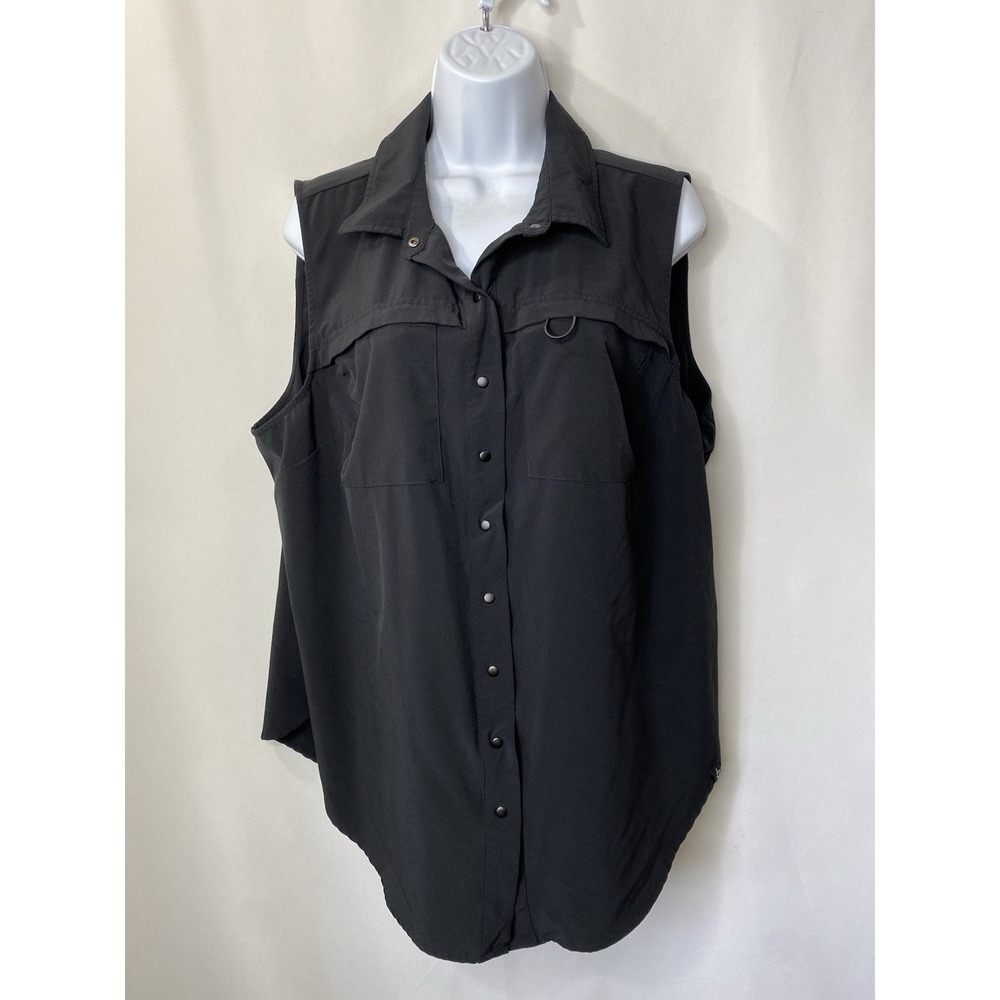 Torrid Happy Camper Womens Sleeveless Active Button Up Size 0 Hiking Gorpcore